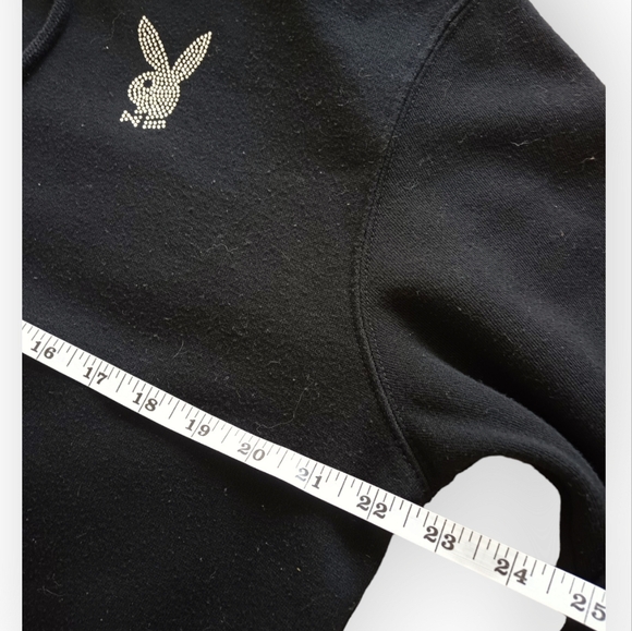 Playboy Black Pullover Hoodie Black small/medium - Picture 2 of 8